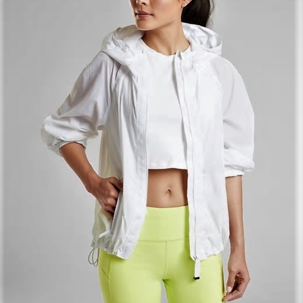 Athleta Township White Hoodie Jacket NWT